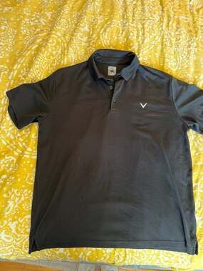 Callaway Men's Opti-Dri Short Sleeve Performance Golf Polo Shirt Black